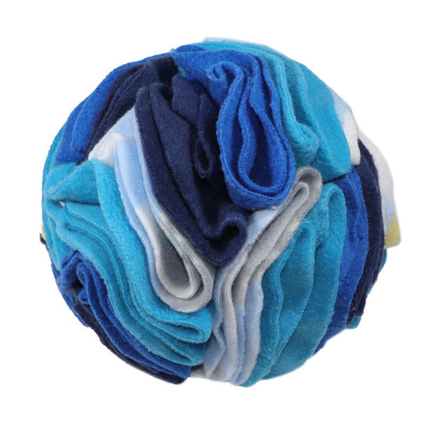 Snuffle ball - Blue Multi - Handmade in Australia