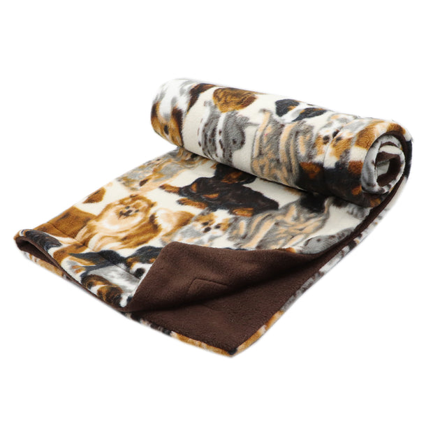 Dog Blanket - Pooches with chocolate