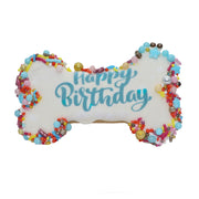Happy Birthday - Doggy bone cookie