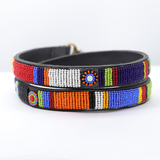 Leather Dog Leash - Handrafted in Africa - Multi Colours