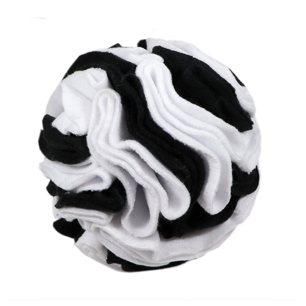 Snuffle ball - Black and White - Handmade in Australia