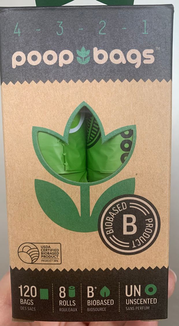 Biodegradable poop bags