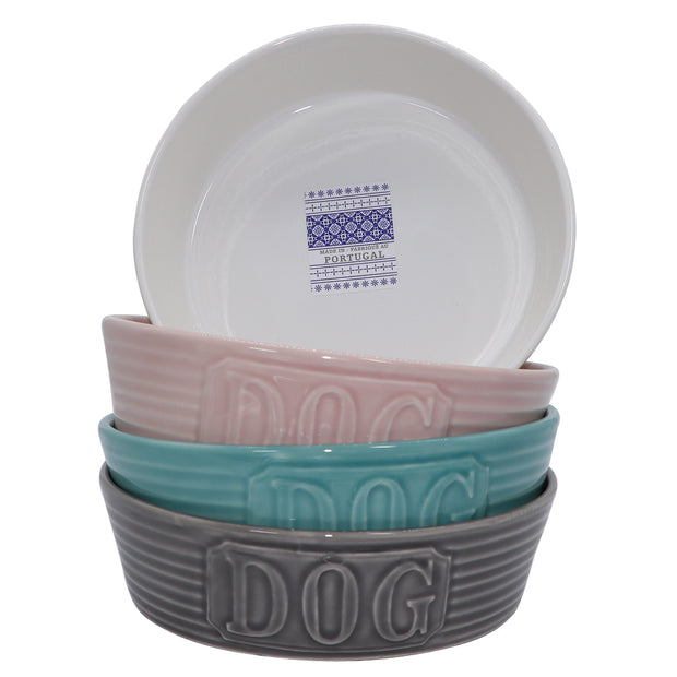 Ceramic Dog Bowl - Made in Portugal - Yap Wear Store Albert Park | Pet Boutique