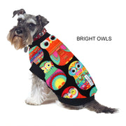 Dog Skivvy -  Bright Owls: polar fleece: made in Australia