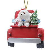 Christmas ornament - Maltese Shihtzu