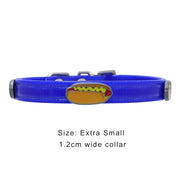 Blue Hydro waterproof collar with Hotdogs - Yap Wear Store Albert Park | Pet Boutique
