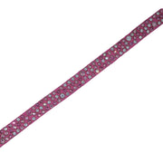 Dog Collar - Hot Pink leather w/ pink and clear Swarovski crystals - Yap Wear Store Albert Park | Pet Boutique
