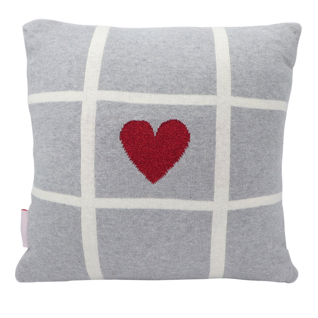 Hearts and Crosses Cushion