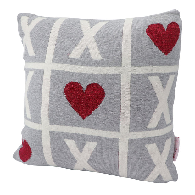 Hearts and Crosses Cushion