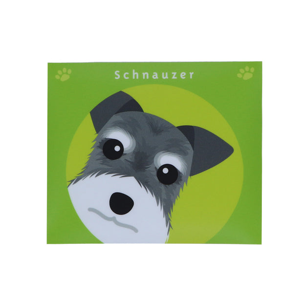 Schnauzer sticker ( lime ) - Yap Wear Store Albert Park | Pet Boutique