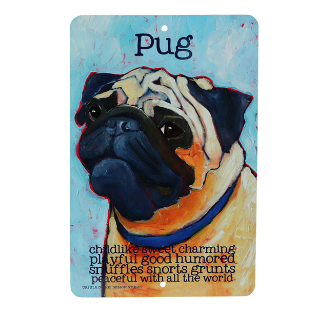 Pug - Sweet & Charming - Aluminum sign - Yap Wear Store Albert Park | Pet Boutique