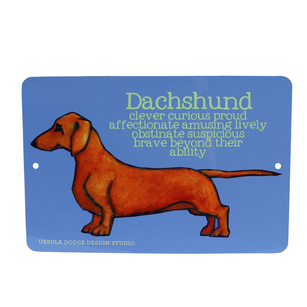 Dachshund - Aluminum sign - Yap Wear Store Albert Park | Pet Boutique