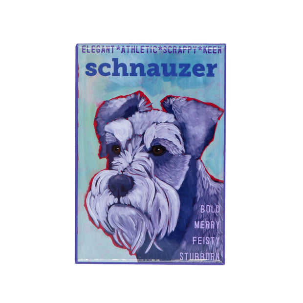 Schnauzer pepper & salt magnet - Yap Wear Store Albert Park | Pet Boutique