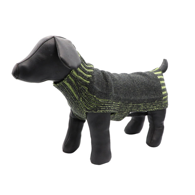 Dog jumper - Two tone jacquard pure wool knit - Yap Wear Store Albert Park | Pet Boutique