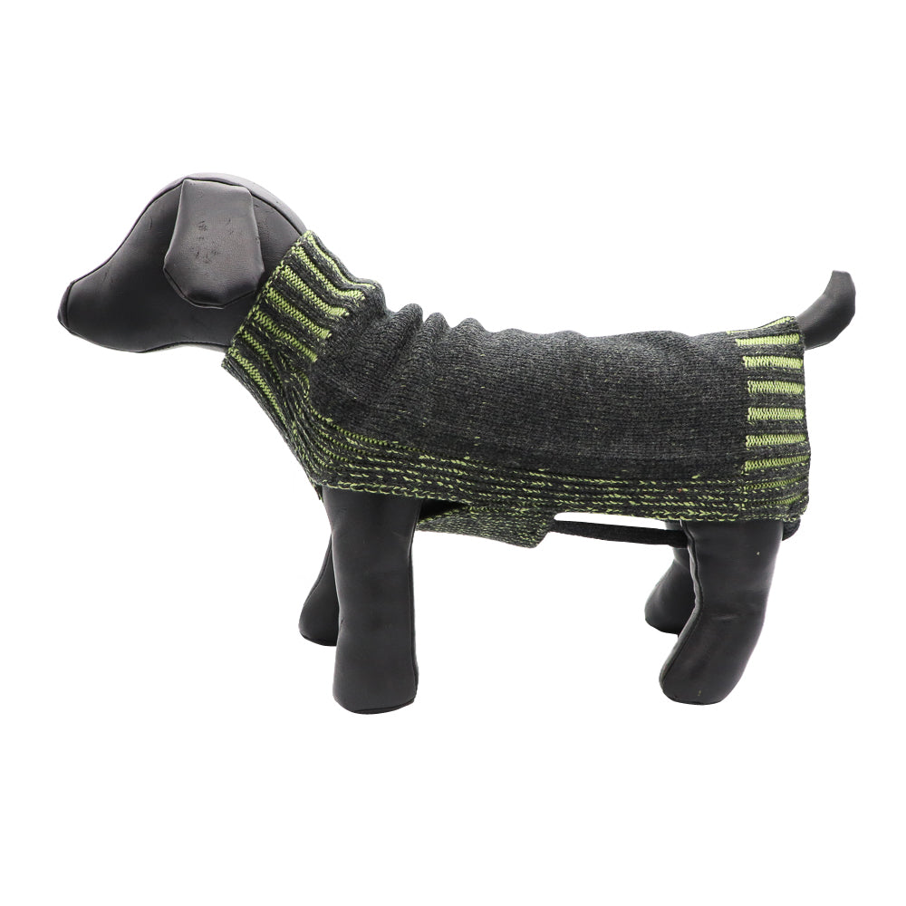 Dog jumper 2 tone jacquard wool knit YAP WEAR Pet Store Albert Park