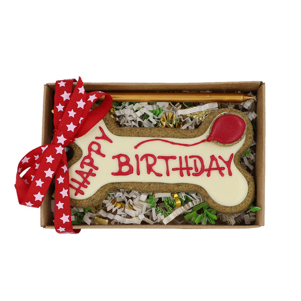 Happy Birthday Dog Biscuit: gift boxed - Yap Wear Store Albert Park | Pet Boutique