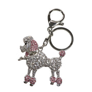 Poodle Keyring - in Silver