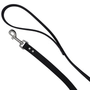 Leather Dog leash - Black