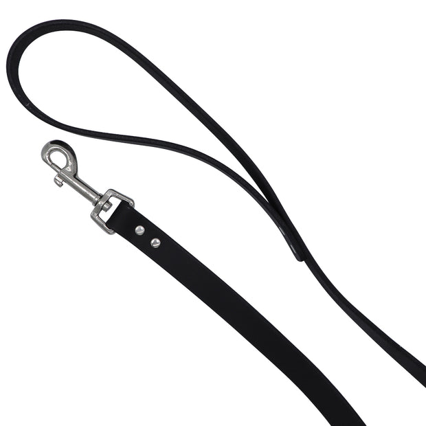 Leather Dog leash - Black