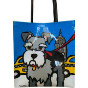 Marc Tetro - Schnauzer in NYC glossy tote bag