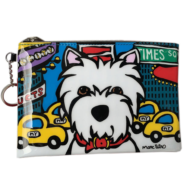 Marc Tetro zip pouch - Westie NYC Times Sq | Medium