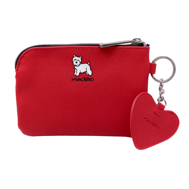 Marc Tetro - Zip purse with love heart - Westie