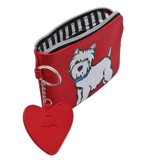 Marc Tetro - Zip purse with love heart - Westie