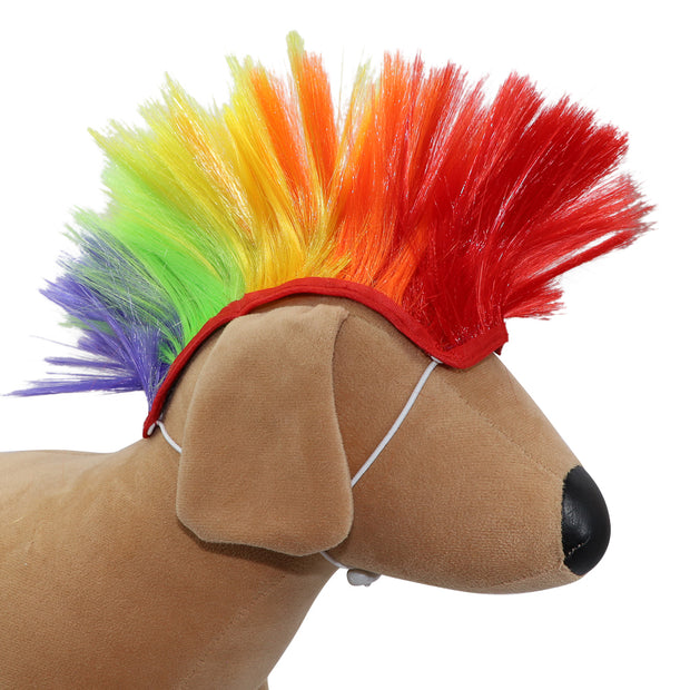Dog’s Wig - Rainbow Mohawk