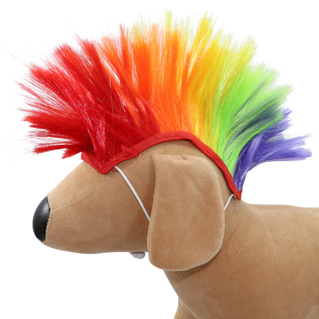 Dog’s Wig - Rainbow Mohawk