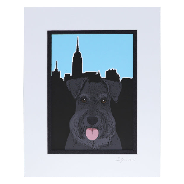 Black Schnauzer Print