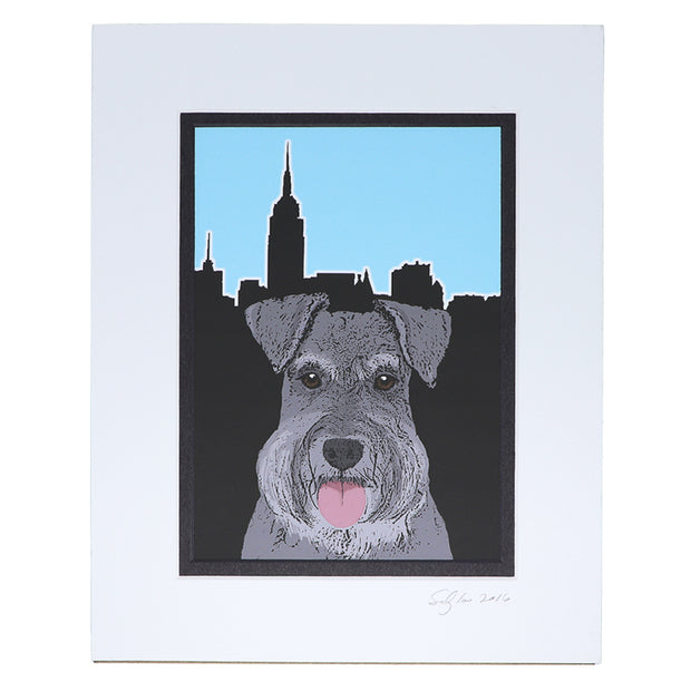 Salt and Pepper Schnauzer Print