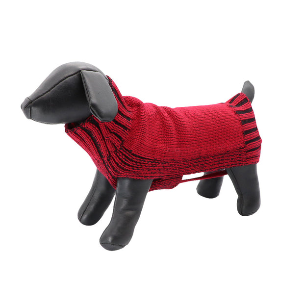 Dog jumper - Two tone jacquard pure wool knit - Yap Wear Store Albert Park | Pet Boutique