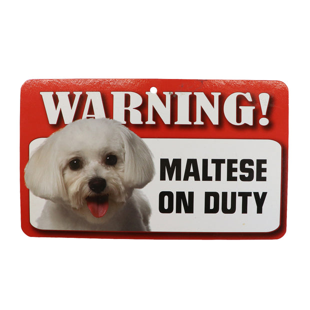 WARNING! Maltese sign