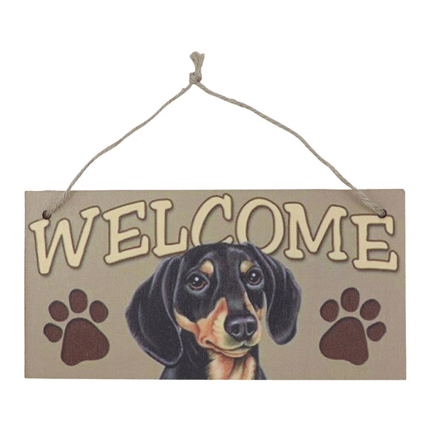 Sign - Dachshund welcome sign