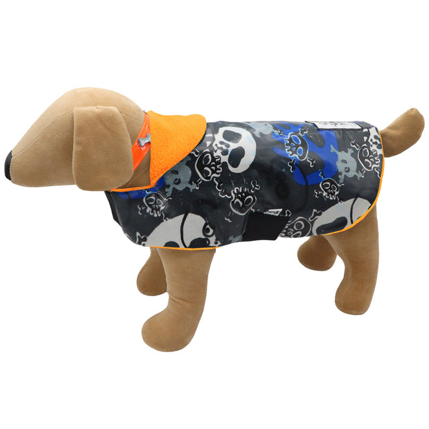 Graffiti print waterproof Dogcoat - Orange