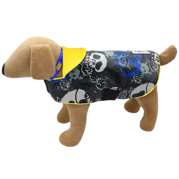 Graffiti print waterproof Dogcoat - Yellow