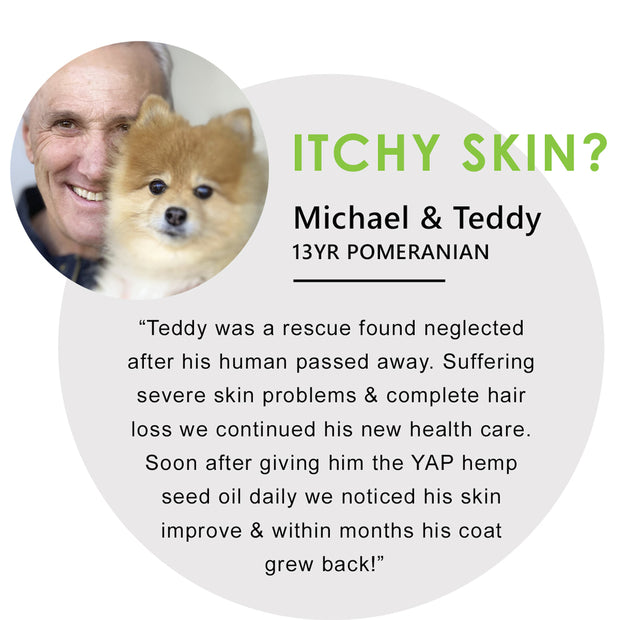 Hemp seed oil  - Itchy Skin testimonial