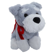 Schnauzer soft toy - Red ribbon