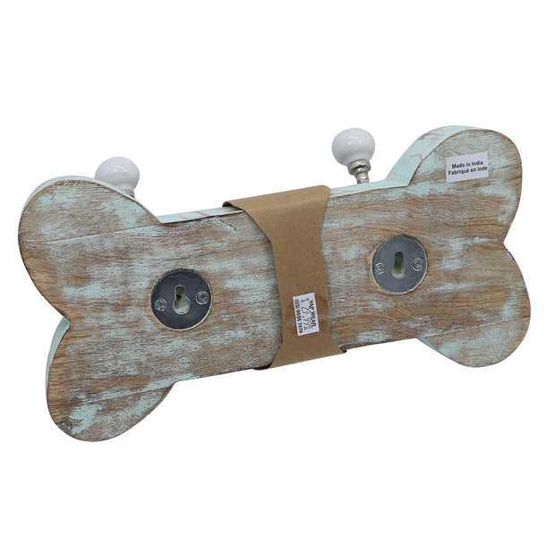 Bone shaped Wall plaque for leashes