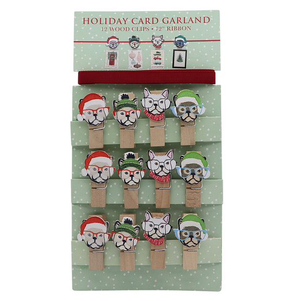 Christmas Card Garland - Yap Wear Store Albert Park | Pet Boutique