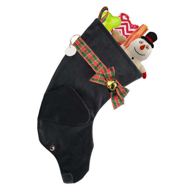 XMAS Labrador stocking - Black - Yap Wear Store Albert Park | Pet Boutique