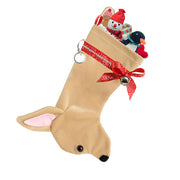 XMAS Chihuahua stocking - Fawn - Yap Wear Store Albert Park | Pet Boutique