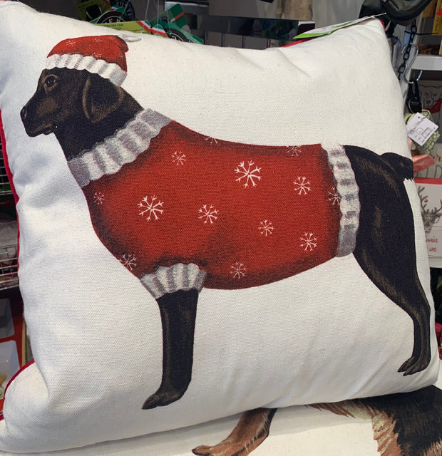 Christmas Cushion - Luxury Labrador