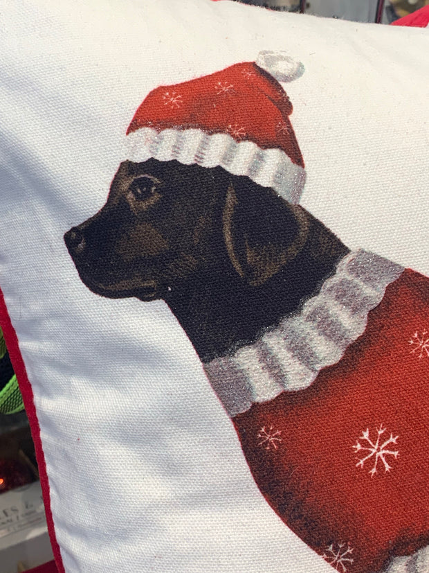 Christmas Cushion - Luxury Labrador