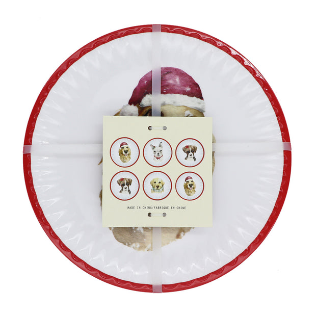 Christmas plates - Set of 6 Dinner Plates - Yap Wear Store Albert Park | Pet Boutique