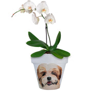 Shih Tzu - Handcrafted Flower Pot | White - PICK UP INSTORE ONLY