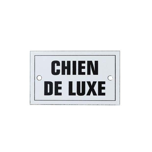 French enamel plaque - Chien De Luxe - Yap Wear Store Albert Park | Pet Boutique