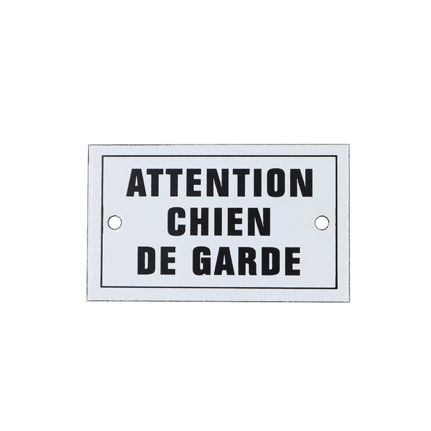 French enamel plaque - Attention Chien De Garde - Yap Wear Store Albert Park | Pet Boutique