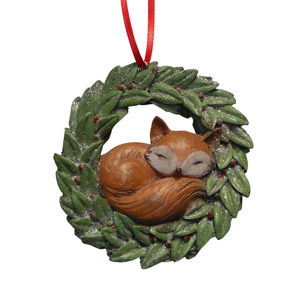 Xmas Tree Ornament - Sleepy Fox - Yap Wear Store Albert Park | Pet Boutique